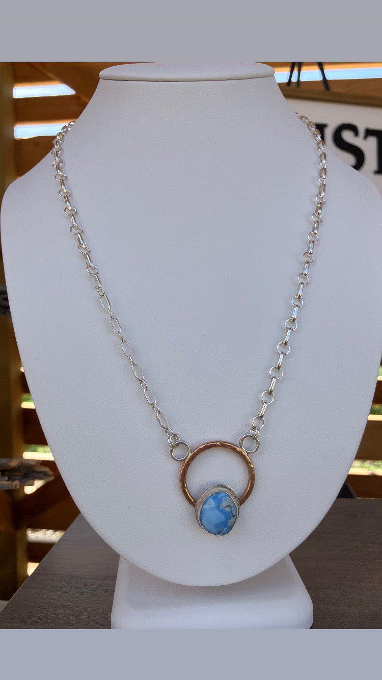 Golden Hill Turquoise Statement Necklace